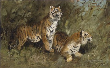 虎 Painting - ゲザ・ヴァスターグ・タイガー・イム・ホーエン・グラ